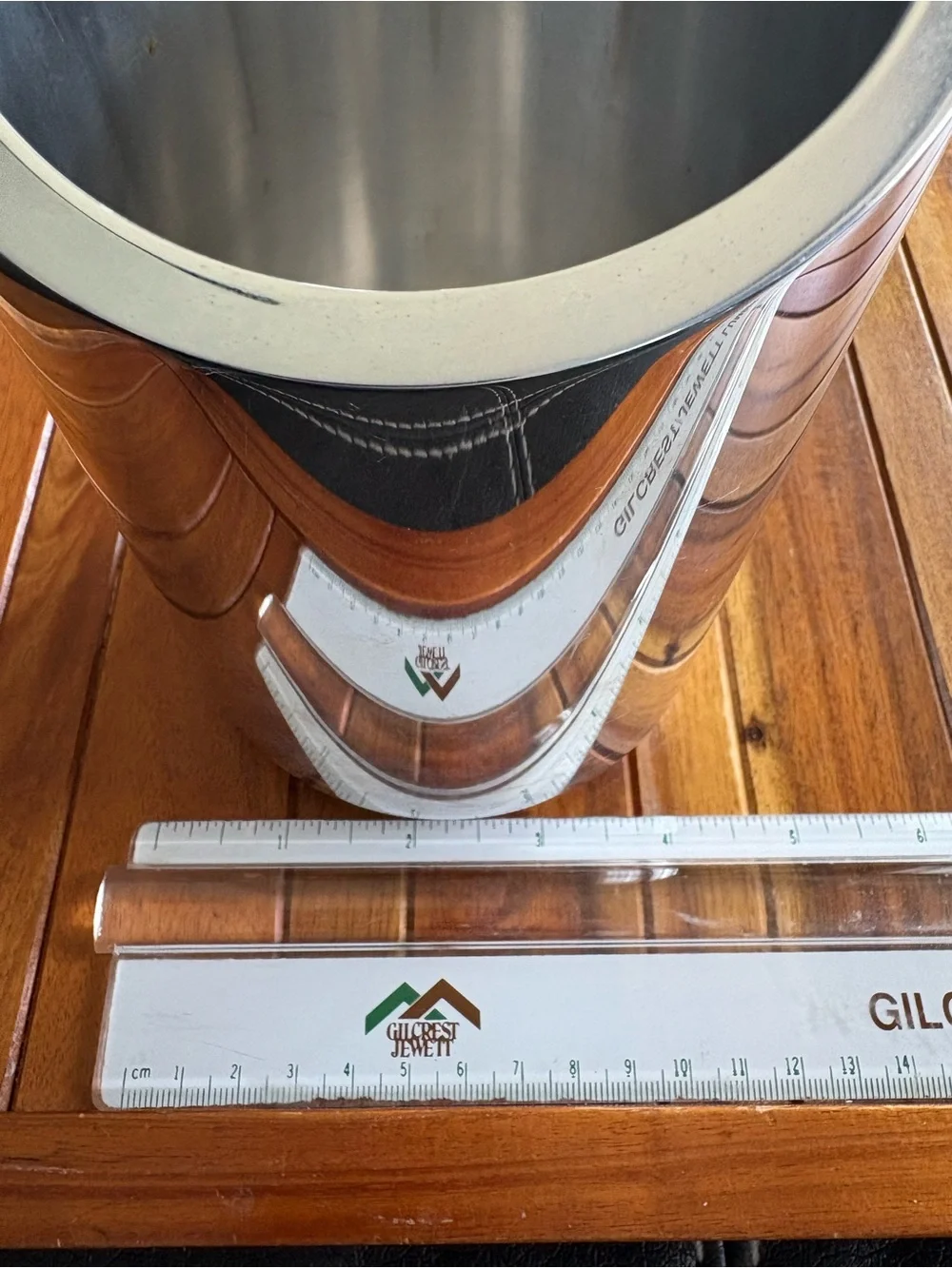 Nambe Tilt Wine Chiller Alloy Metal, 4.5